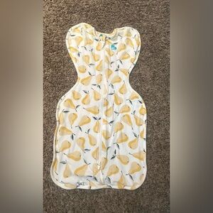 Love to Dream Yellow Pear Print Swaddle